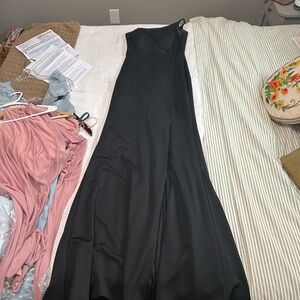 La Femme Black One-Shoulder Sheath Dress purchased from Neiman Marcus, worn once
